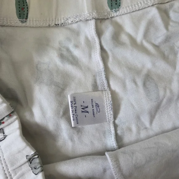 Roller Rabbit Lulu Shorts Set Wolf Coyote Cactus Pajamas Medium Horses Pink - Picture 8 of 13